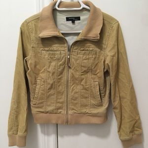 jacob jr stretch size XL women’s jacket tan collar zip up warm winter fall trend